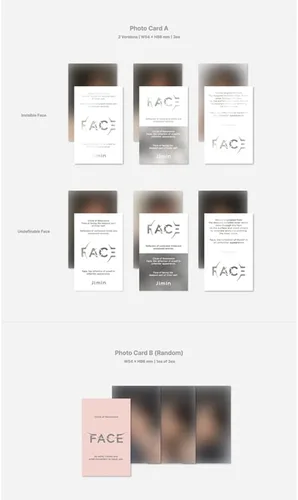 Vista 4 de Jimin Solo Album FACE Photobook ver. (SET (Cara invisible + Cara indefinible))