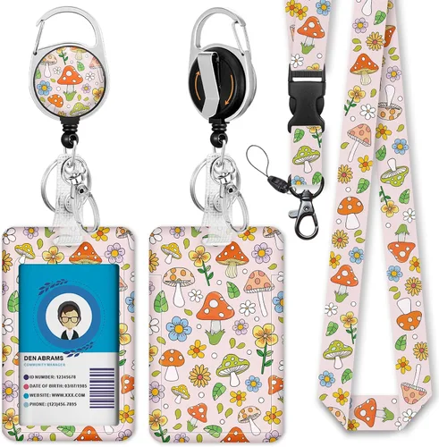 Vista 13 de Giancomics - Cordones negros para tarjetas de identificación, soporte para tarjetas retráctiles 0 Negro