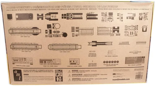 Vista 2 de AMT Desconocido American Lafrance Ladder Chief Fire Truck 1/25th Scale Model Kit, rojo (AMT1204)