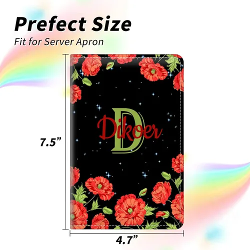Vista 187 de Diseña Tus Propios Libros de Servicio con Nombre e Iniciales para Camareras, Dikoer Libro de Servicio de Camarero Personalizado con Nombre