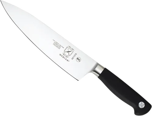 Vista 20 de Cuchillo para carne forjado Mercer Culinary Genesis de 10 pulgadas, Cuchillo rígido, forjado para deshuesar, 15,24 cm, 6", Acero/negro