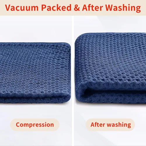 Vista 58 de Homaxy Paños de cocina de 100% algodón con tejido de gofre, ultra suaves, absorbentes, de secado rápido, 12 x 12 pulgadas, paquete de 6, amarillo