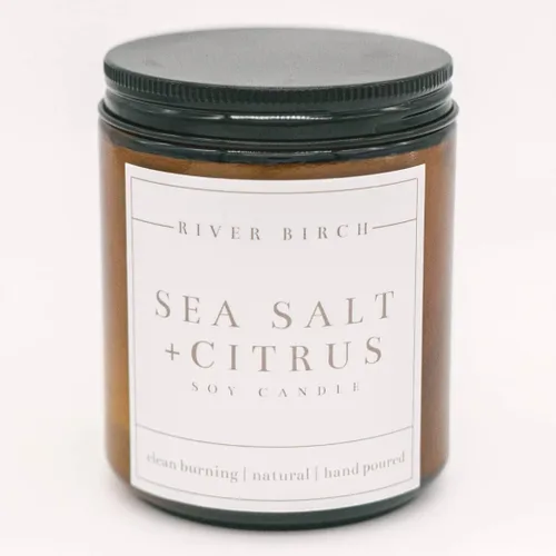Vista 22 de River Birch Candles - Vela perfumada de menta y pomelo, velas de soja de primera calidad, totalmente naturales, no tóxicas, 16 onzas, 90 horas