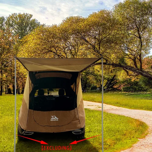 Vista 6 de Tienda de Campamento HASIKA para 2 Personas, Protección Solar, Protección de Privacidad, Fácil de Instalar en 120 Segundos, Impermeable 3000MM, UPF