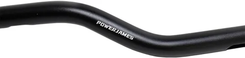 Vista 8 de POWER JAMES Manillar Recto de Arrastre 100% Aluminio Negro Compatible con Harley Davidson Street Bob, Low Rider ST, Dyna FXD, Road King 1.0