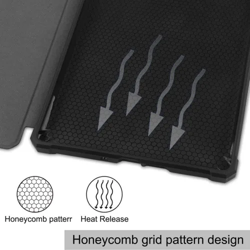 Vista 6 de Funda para Kindle Paperwhite de 6" (10ª generación, versión 2018) - Funda de piel sintética ligera de alta calidad con apagado y encendido Negro