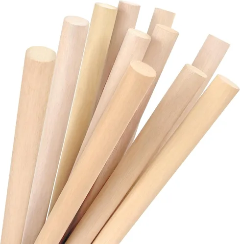 Vista 13 de Varillas de madera de 3/8 x 24 pulgadas, redondas, sin terminar, para manualidades, piruletas, soporte para pasteles, 50