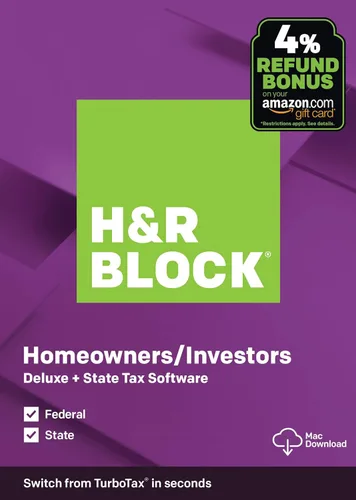 Vista 9 de [Versión antigua] H&R Block Tax Software Basic 2019 [Exclusivo de Amazon] [Descarga Mac]