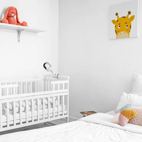 Vista 6 de bonoch Soporte de monitor de bebé para BBM01/BBM02/BBM03/14 soporte de pared para cuna flexible giro versátil sin daños en la pared, soporte