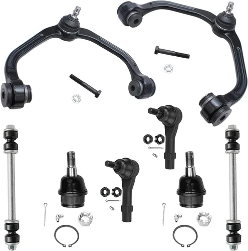 Vista 153 de Detroit Axle - Kit de suspensión frontal de 8 piezas para Chevy GMC Silverado Sierra Suburban 1500 Yukon Avalanche Cadillac Escalade brazos