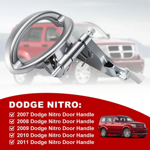 Vista 5 de FAERSI 81632 Manija de puerta interior delantera/trasera izquierda lado del conductor reemplazos para Dodge Nitro 2007 2008 2009 2010 2011 manija