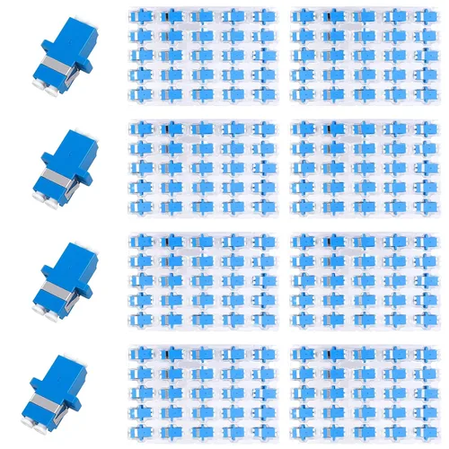 Vista 9 de 6 unids LC OM2/OM1 Adaptador de acoplador óptico de fibra óptica LC a LC Acoplador dúplex multimodo Conectores LC-LC hembra a hembra Duplex Multi