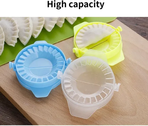 Vista 3 de 3 piezas 2 en 1 prensa para hacer albóndigas, molde multifuncional para albóndigas, molde de prensa de masa Pierogi, prensa para hacer empanadas