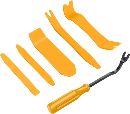 Vista 10 de GOOACC 8PCS Kit de herramientas para quitar molduras sin arañazos, kit de herramientas para quitar molduras de audio, salpicadero, ventana del coche