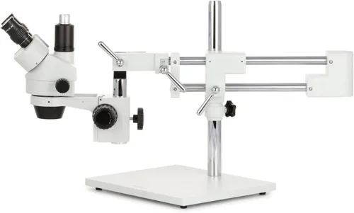 Vista 8 de AmScope SM-4T-80S-M Microscopio Digital Profesional Trinocular Estéreo Zoom, WH10x Oculares, Aumento 7X-45X, Objetivo de Zoom 0.7X-4.5X, Anillo