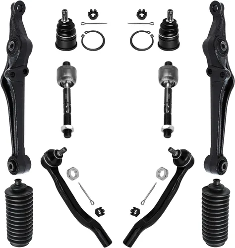 Vista 77 de Detroit Axle - Kit de suspensión frontal de 10 piezas para Chevy Trailblazer EXT GMC Envoy XL XUV Buick Rainier Isuzu Ascender Olds Bravada, brazos