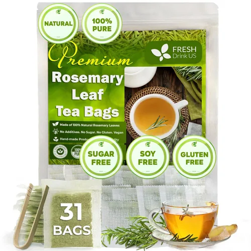 Vista 519 de FreshDrinkUS, 135 bolsas de té de jengibre y cúrcuma premium, ingredientes 100% naturales, mezcla hecha a mano de té de hierbas de cúrcuma