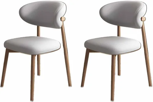 Vista 40 de Solid Wood Dining Chairs Kitchen Chairs Set of 2 Mid Century Modern Dining Chairss with Wooden Frame and Upholstered, Armless, Cafe Casual Chairss