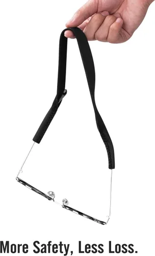 Vista 4 de MoKo Retenedor de lentes de neopreno (paquete de 2) de ajuste universal, retenedor de lentes de sol deportivos sin cola, correa de gafas de sol