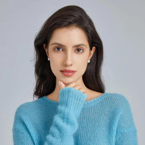 Vista 15 de Natural Stone Stud Earrings for Women 8mm Sterling Silver Genuine Gemstone Earrings Handmade Sterling Silver Crystal Stud Earrings for Women