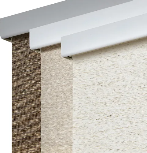 Vista 2 de Persilux Persianas Enrollables con Filtro de Luz Sin Cordón de Parada Libre Persianas Enrollables para Ventanas (Marrón 31" An x 72" Al) Tejido