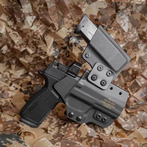 Vista 7 de GRITR IWB Appendix Carry Kydex Gun Holster Fits Sig Sauer P365-XMACRO Pistol Accessory for Men & Women w/Mag Holder, Optic Cut, Open Bottom