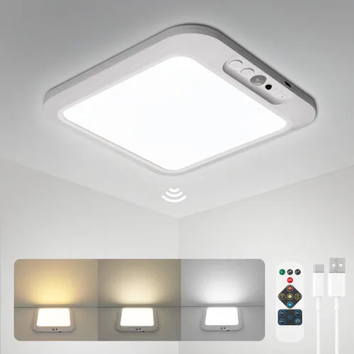 Vista 10 de wowatt Luz de ducha recargable con control remoto, luces RGB que cambian de color y luz blanca para la ducha, luces de ducha para dentro de la ducha