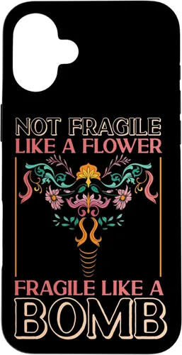 Vista 23 de iPhone 13 Pro Max feminista no frágil como una flor frágil como una bomba