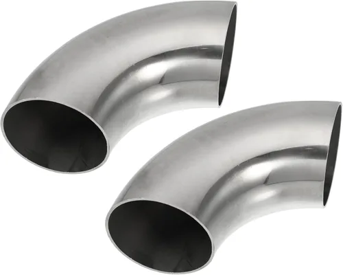 Vista 12 de X AUTOHAUX 2 piezas OD 1 pulgada 90 grados codo de curvado con mandril SS304 tubo curvado de acero inoxidable codo de tubo de escape para sistema