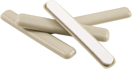 Vista 3 de Super Sliders Barra autoadhesiva de 1/2 x 4 pulgadas para muebles para alfombras o superficies duras duraderas, beige, paquete de 4 (4700595N)
