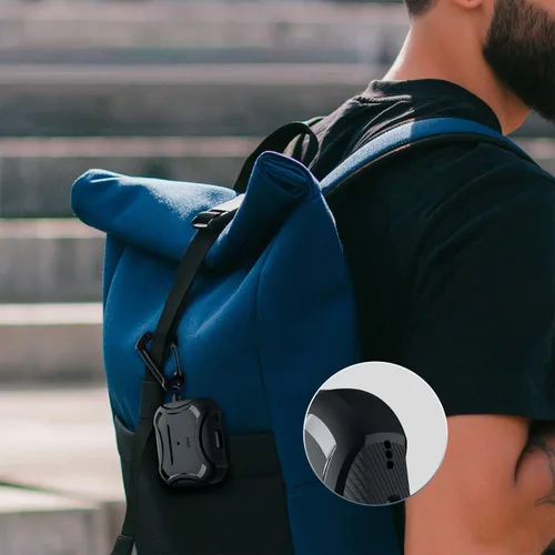 Vista 9 de SaharaCase Cyber Armor - Funda para Apple AirPods Pro 2 (2ª generación) [Robusta] protección de cuerpo completo, agarre antideslizante, delgado