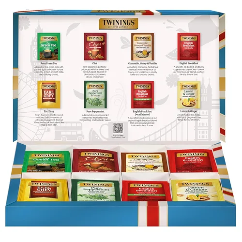 Vista 77 de Twinings, Green Tea with Pomegranate, Raspberry, & Strawberry - Té verde con granada, frambuesa y fresa, con cafeína, té en bolsas individuales