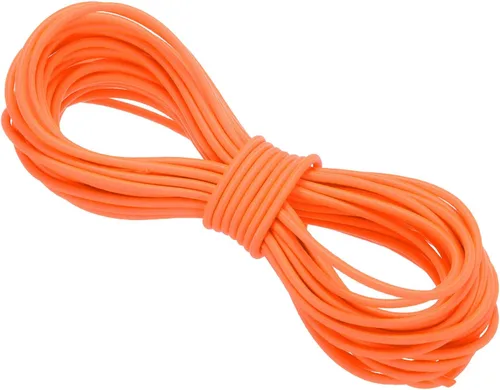 Vista 70 de PATIKIL Cuerda elástica elástica de 109 yardas (328.1 ft), cuerda elástica pesada de 0.059 in, albaricoque para manualidades, correas de gancho