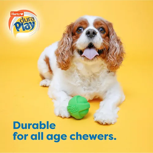 Vista 5 de Hartz DuraPlay - Juguetes perfumados para perros con aroma a tocino, tamaño pequeño (varios colores)