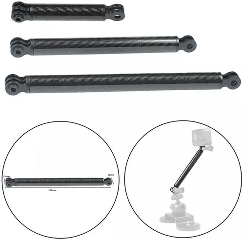 Vista 2 de 98/164/257mm Extension Arm Pole Mount Base for GoPro for Insta360 Series Cam