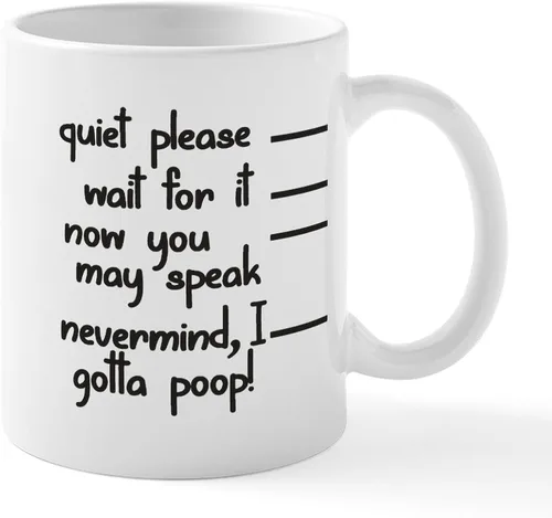 Vista 16 de CafePress Time To Poop Mugs Taza de café de cerámica de 11 oz (11.0 fl oz)