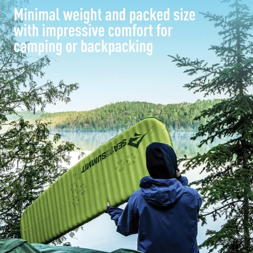 Vista 3 de Sea to Summit Comfort Light - Colchoneta de dormir de espuma autoinflable para acampar y mochileros, pequeña (49 x 20 x 2 pulgadas)