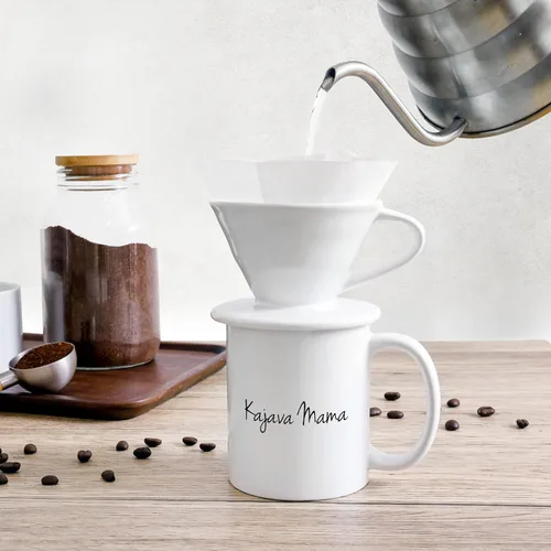 Vista 4 de Filtro gotero de café para preparar a mano - Accesorios de cerámica para preparación lenta de café para el hogar, cafeterías, restaurantes - Fácil