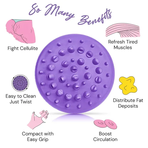Vista 3 de Scala Masajeador de celulitis de silicona, accesorios para depurador de ducha de baño, juguetes de baño, removedor de celulitis, herramienta