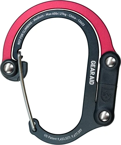 Vista 24 de GEAR AID HEROCLIP 360° Swivel Carabiner Gear Clip and Hook (Medium) for Camping, Backpack, Suitcases and Garage Organization