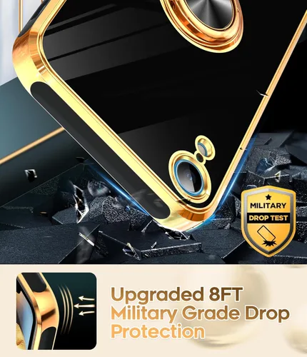 Vista 7 de LeYi Funda para iPhone XR: con Protector de Pantalla de Vidrio Templado [Paquete de 2] Soporte de Anillo Giratorio de 360°, Soporte Magnético