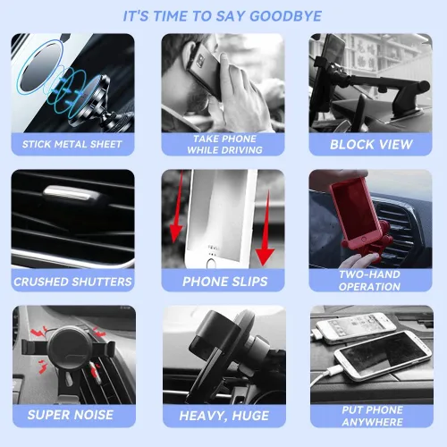 Vista 6 de Soporte de teléfono para automóvil Honda Civic, personalizado para Honda Civic 2016-2021, soporte de teléfono con sensor con bloqueo automático