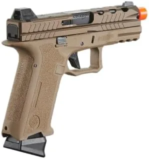 Vista 3 de Poseidon Orion Performance Series GBB Semi/Full Auto Airsoft Pistol No.1 - TAN