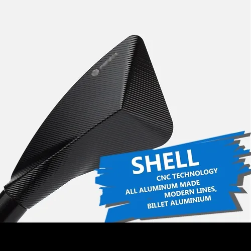 Vista 7 de Espejo retrovisor triangular para motocicleta, espejo retrovisor lateral de aluminio CNC, lente antirreflejos, con logotipo para Yamaha FZ09 FZ-09