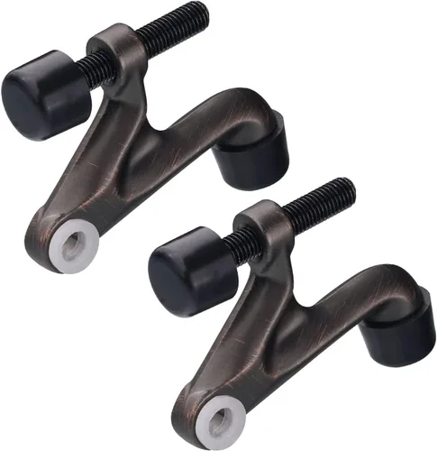 Paquete de 2 topes de puerta con pasador de bisagra, ajustable y resistente, 2-3/8 x 15/16, práctico tapón de puerta para bisagras de puerta, con