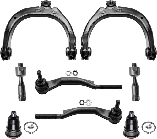 Vista 185 de Detroit Axle - Kit de brazos de control delanteros de 8 piezas para Toyota Sienna 2004-2010, 2 brazos de control inferiores con rótulas, 4 barras