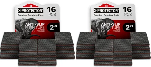 Vista 12 de X-Protector Protectores de suelo de silicona para patas de silla con almohadillas antideslizantes para muebles, 32 piezas de 1.3 a 2 pulgadas