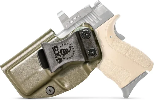 Vista 106 de CYA Supply Co. Funda para llevar armas dentro del cinturón, lista para ópticos (verde OD) IWB, para llevar armas ocultas, dentro de la cintura