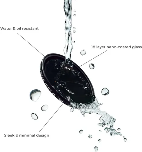 Vista 3 de Tide Optics Filtro ND variable de 1.457 in (ND2 - ND400) Filtro de lente de densidad neutra circular