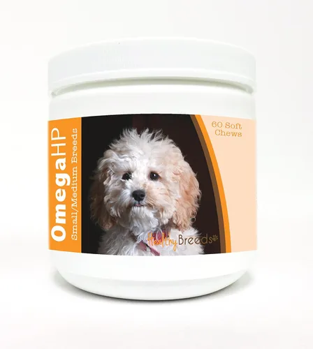 Vista 81 de Healthy Breeds Affenpinscher Omega HP - Masticables suaves para piel y pelaje, 60